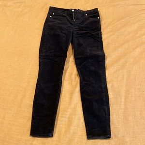 Black corduroy gap pants size 26